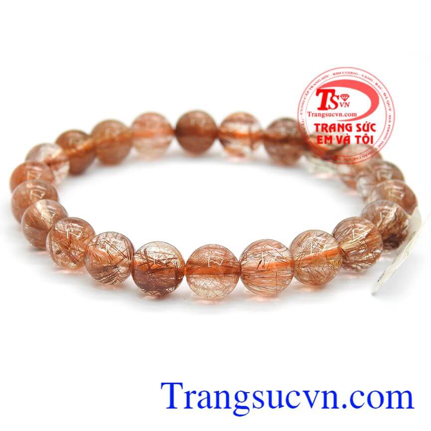 Chuỗi thạch anh t&oacute;c đẹp, Chuỗi thạch anh t&oacute;c &aacute;nh đỏ, V&ograve;ng tay thạch anh đẹp.