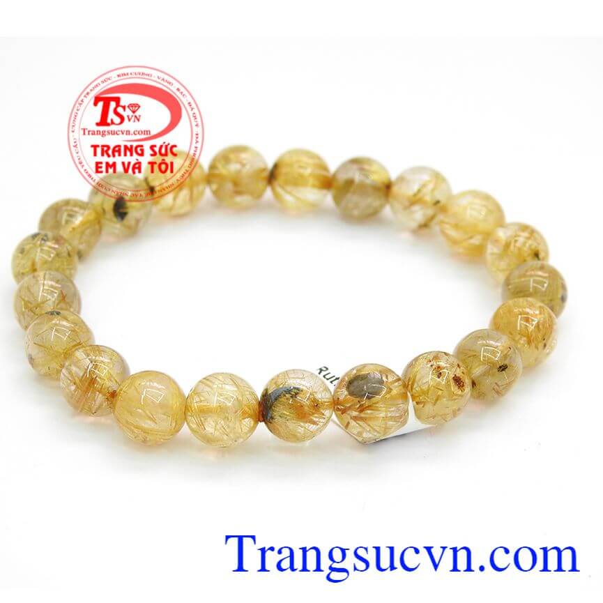 V&ograve;ng tay thạch anh t&oacute;c v&agrave;ng, Chuỗi thạch anh t&oacute;c &aacute;nh v&agrave;ng, V&ograve;ng tay  thạch anh phong thủy,