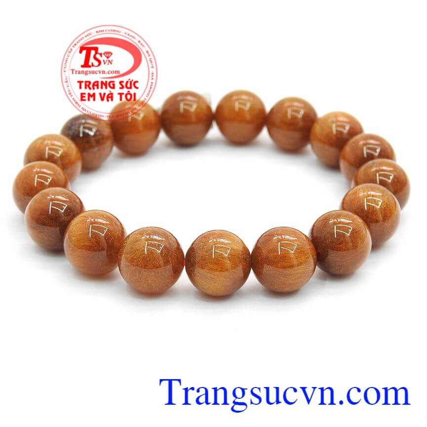 Vòng tay thạch anh, Chuỗi thạch anh tóc vàng kim, Vòng tay thạch anh tóc. 