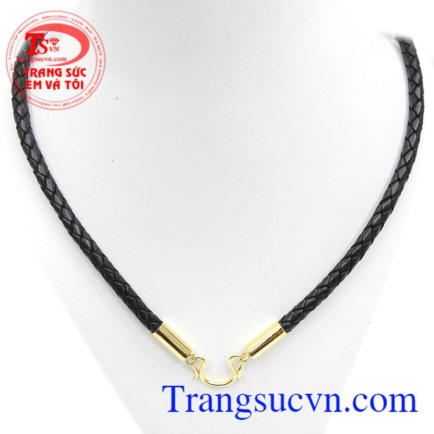 Dây da bọc vàng mạnh mẽ, Dây da bọc vàng đep, Dây da nam.