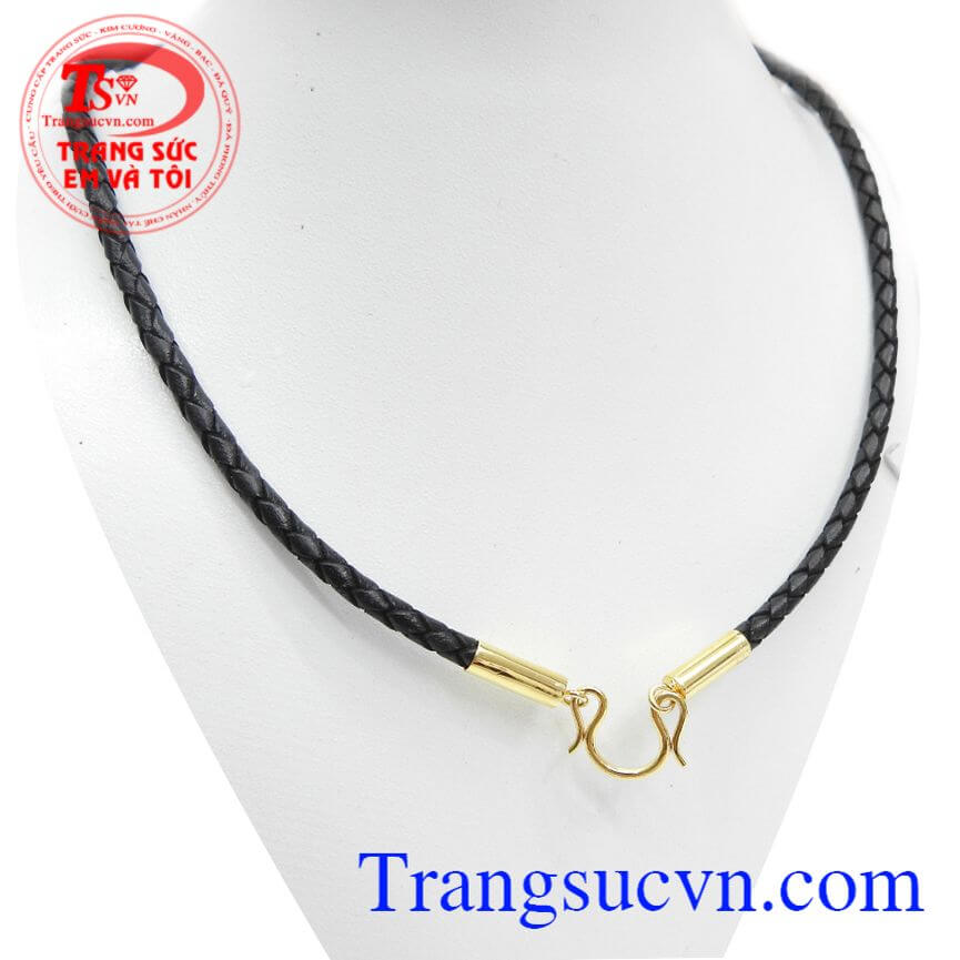 Dây da tết bọc vàng, Dây da tết đẹp, Dây da tết mạnh mẽ.