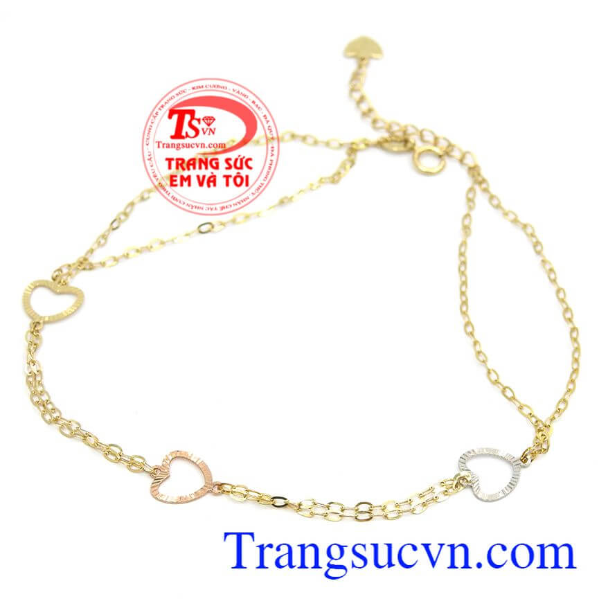 Lắc chân trái tim Italy, Lắc chân xinh xắn, Lắc chân đẹp.