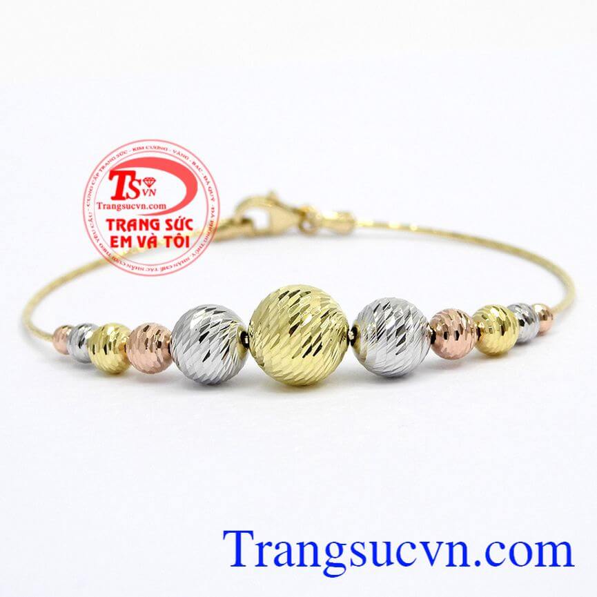 Chiếc lắc tay v&agrave;ng Italy xinh xắn kiểu d&aacute;ng được c&aacute;c bạn nữ ưa th&iacute;ch, sản phẩm sang trọng, Lắc v&agrave;ng &Yacute; đẹp, Lắc v&agrave;ng tinh tế.