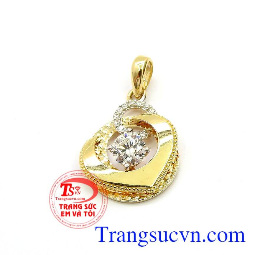 Mặt dây chuyền nữ Hàn Quốc đính đá, Mặt dây chuyền đẹp, Mặt dây chuyền sang trọng.