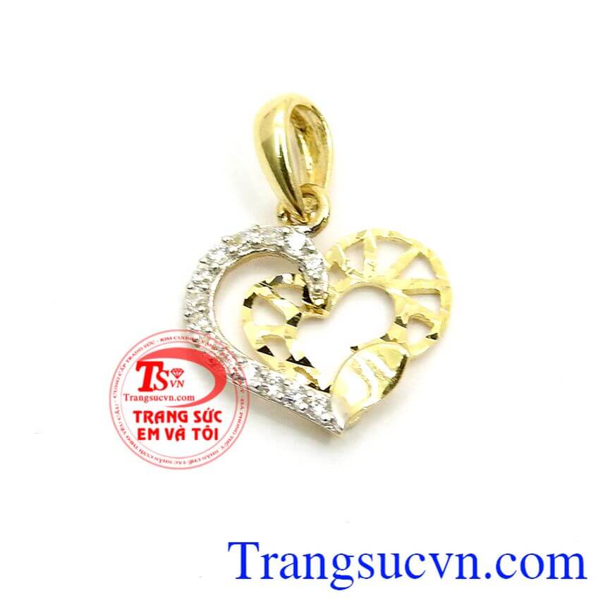 Mặt dây Hàn Quốc trái tim nhỏ xinh, Mặt dây chuyền sang trọng, Mặt dây chuyền đẹp