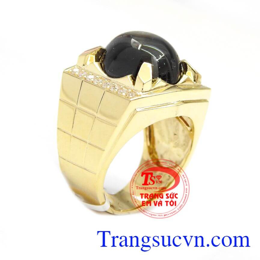 Nhẫn nam sapphire đẳng cấp, Nhẫn nam Sapphire thi&ecirc;n nhi&ecirc;n, Nhẫn nam Sapphire sang trọng.
