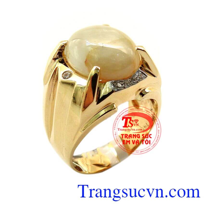 Nhẫn nam sapphire mệnh Kim, Nhẫn nam đẹp, Nhẫn nam sang trọng