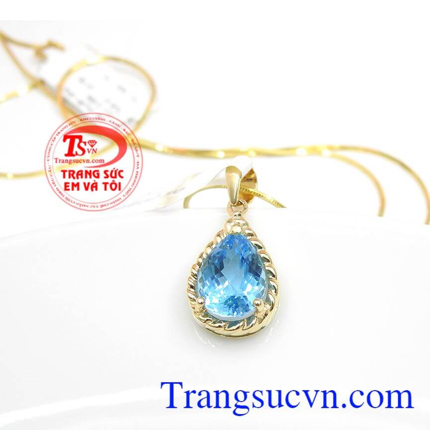 Bộ dây chuyền topaz hoàng gia, Bộ dây chuyền sang trọng, Bộ dây chuyền đẹp.