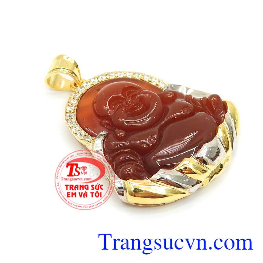 Mặt nam phật di lặc bọc vàng, Mặt nam sang trọng, Mặt nam cẩm thạch đẹp.