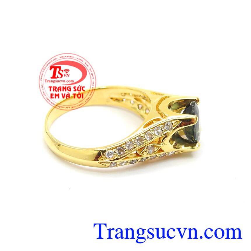 Nhẫn nữ Saphire sang trong, Nhẫn Nữ Sapphire Thi&ecirc;n Nhi&ecirc;n Tinh Xảo, Nhẫn nữ sang trọng.