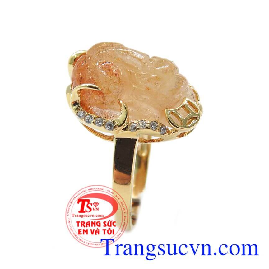 Nhẫn nữ thạch anh tóc tài lộc, Nhẫn Nữ Tỳ Hưu, Nhẫn nữ đá quý