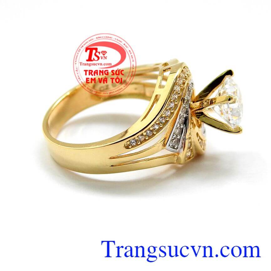 Nhẫn vàng Hàn Quốc tinh tế, Nhẫn nữ đá quý, nhẫn nữ thời trang