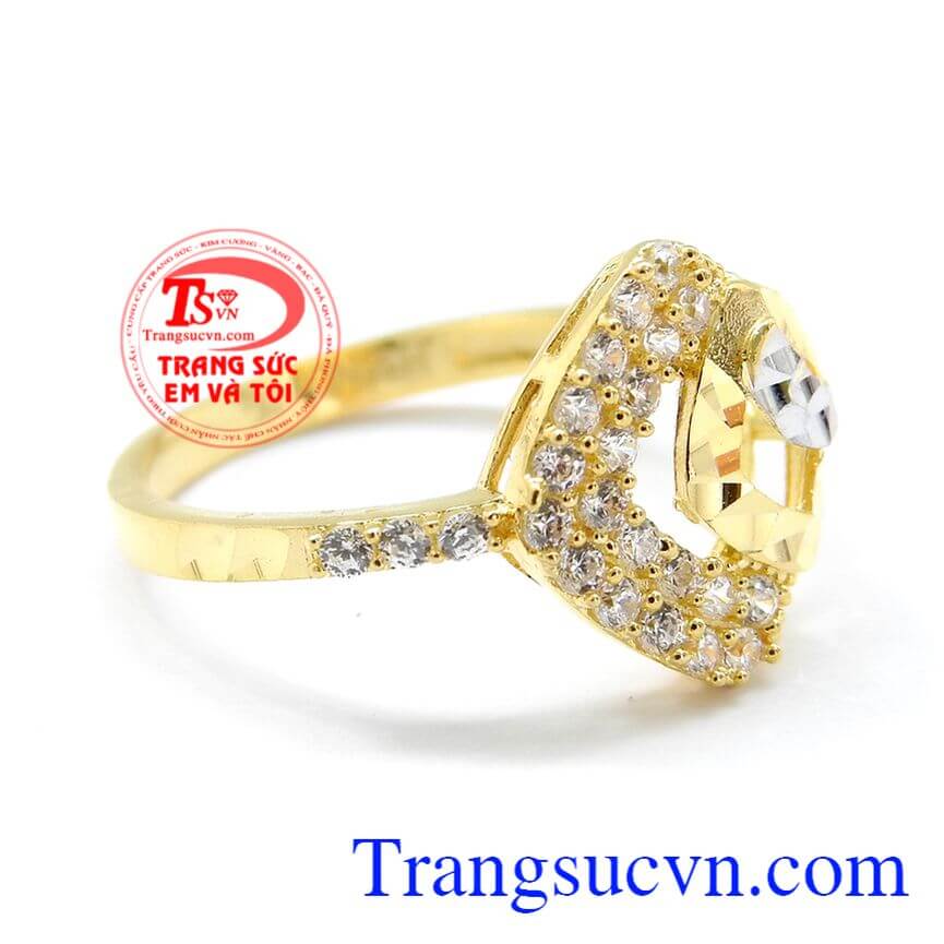 Nhẫn v&agrave;ng xinh xắn, Nhẫn nữ v&agrave;ng, nhẫn nữ thời trang