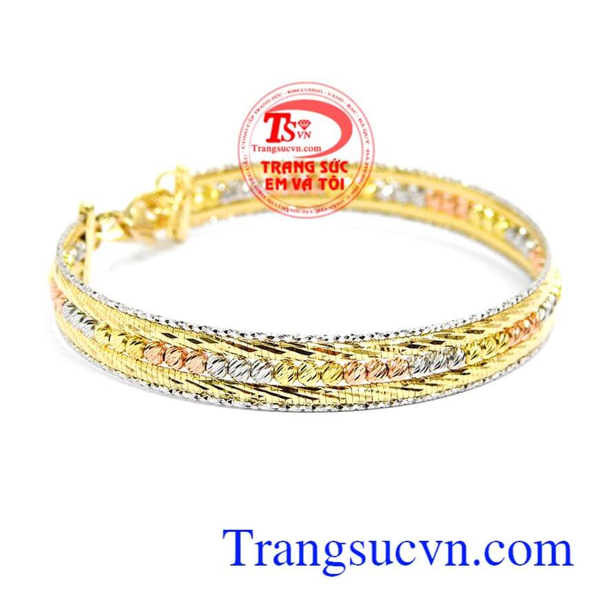 Chiếc v&ograve;ng tay v&agrave;ng &Yacute; đẹp sang trọng, v&ograve;ng tay c&aacute; t&iacute;nh mang phong c&aacute;ch hiện đại,V&ograve;ng tay v&agrave;ng &Yacute; đẹp