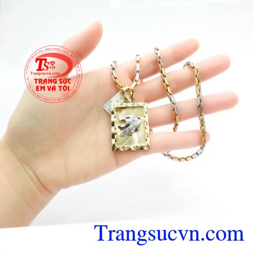 Bộ trang sức v&agrave;ng nam, Bộ D&acirc;y Chuyền Nam Mặt B&aacute;o, Bộ d&acirc;y chuyền nam sang trọng.