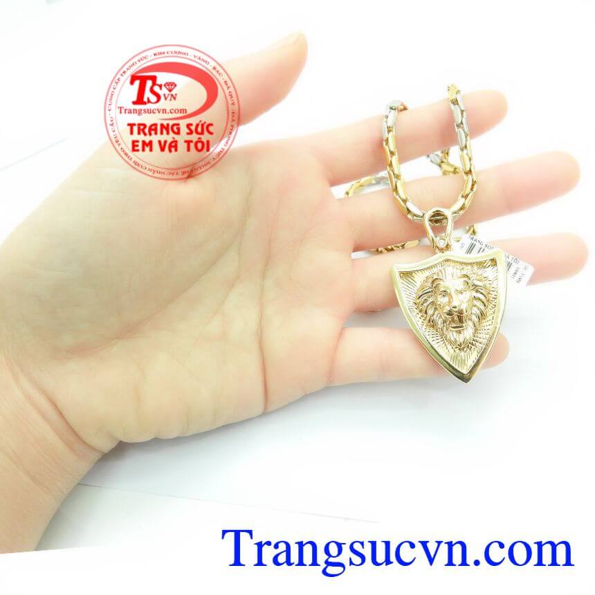 Bộ trang sức v&agrave;ng nam, Bộ Trang Sức Sư Tử C&aacute; T&iacute;nh, Bộ trang sức đẹp.