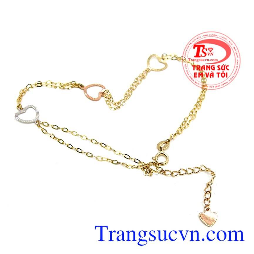 Lắc chân trái tim Italy, Lắc chân xinh xắn, Lắc chân đẹp.