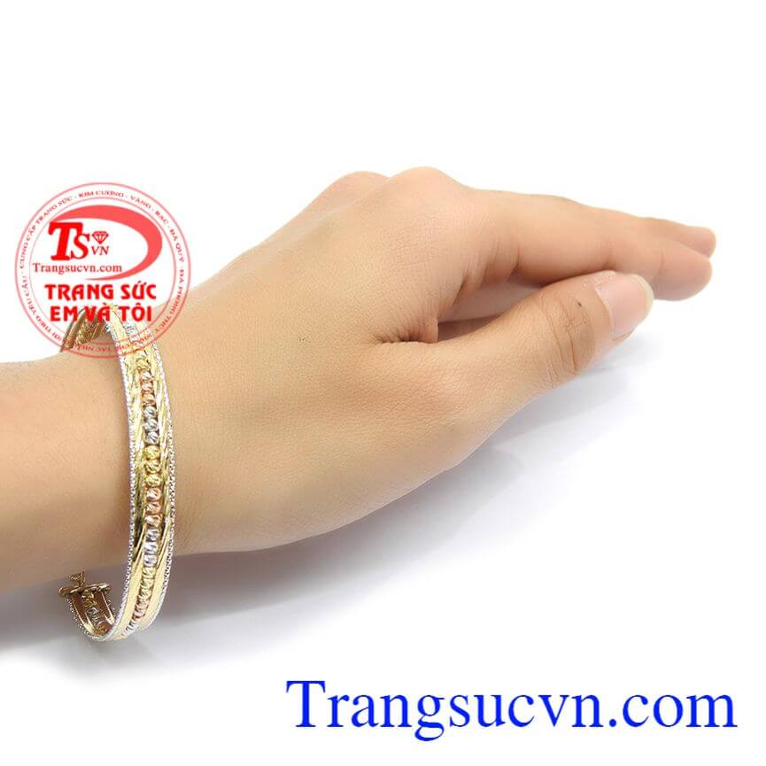 Chiếc v&ograve;ng tay v&agrave;ng &Yacute; đẹp sang trọng, v&ograve;ng tay c&aacute; t&iacute;nh mang phong c&aacute;ch hiện đại,V&ograve;ng tay v&agrave;ng &Yacute; đẹp