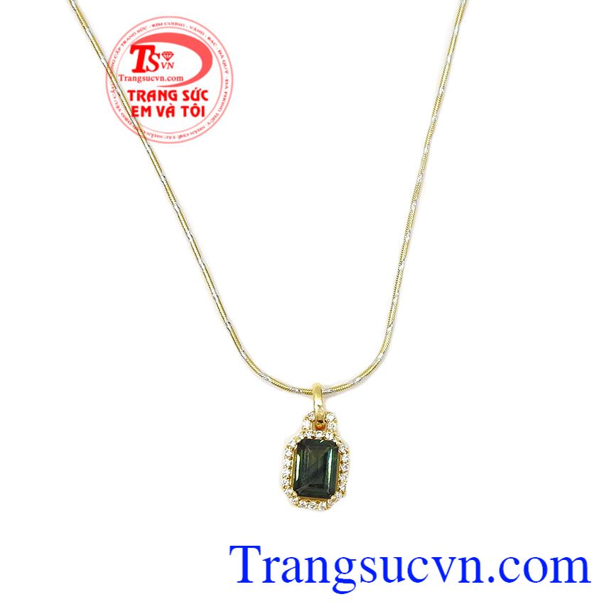 Bộ dây saphir quyền quý, bộ dây chuyền vàng tây, bộ dây sapphire thiên nhiên Bộ dây saphir quyền quý, bộ dây chuyền vàng tây, bộ dây sapphire thiên nhiên