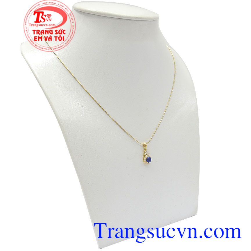 Bộ dây saphir thiên nhiên, bộ dây chuyền vàng tây, bộ dây sang trọng Bộ dây saphir thiên nhiên, bộ dây chuyền vàng tây, bộ dây sang trọng