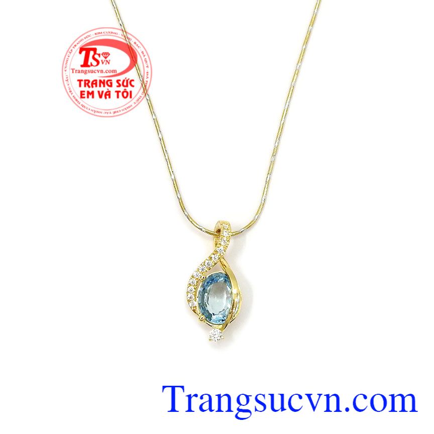Bộ dây topaz đẳng cấp, bộ dây chuyền vàng tây, topaz thiên nhiên Bộ dây topaz đẳng cấp, bộ dây chuyền vàng tây, topaz thiên nhiên