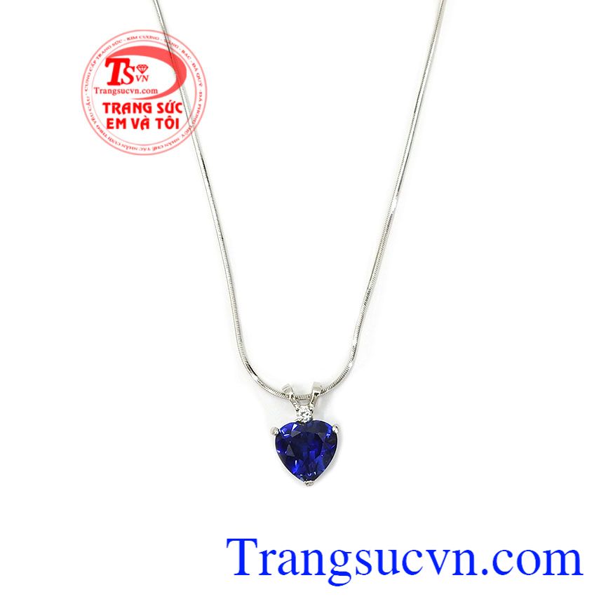 Bộ dây trái tim sang trọng, trang sức bộ vàng trắng, bộ trang sức đẹp