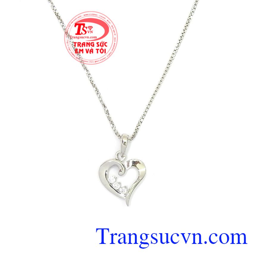 Bộ dây trái tim yêu thương, bộ dây chuyền vàng trắng, bộ dây đẹp Bộ dây trái tim yêu thương, bộ dây chuyền vàng trắng, bộ dây đẹp