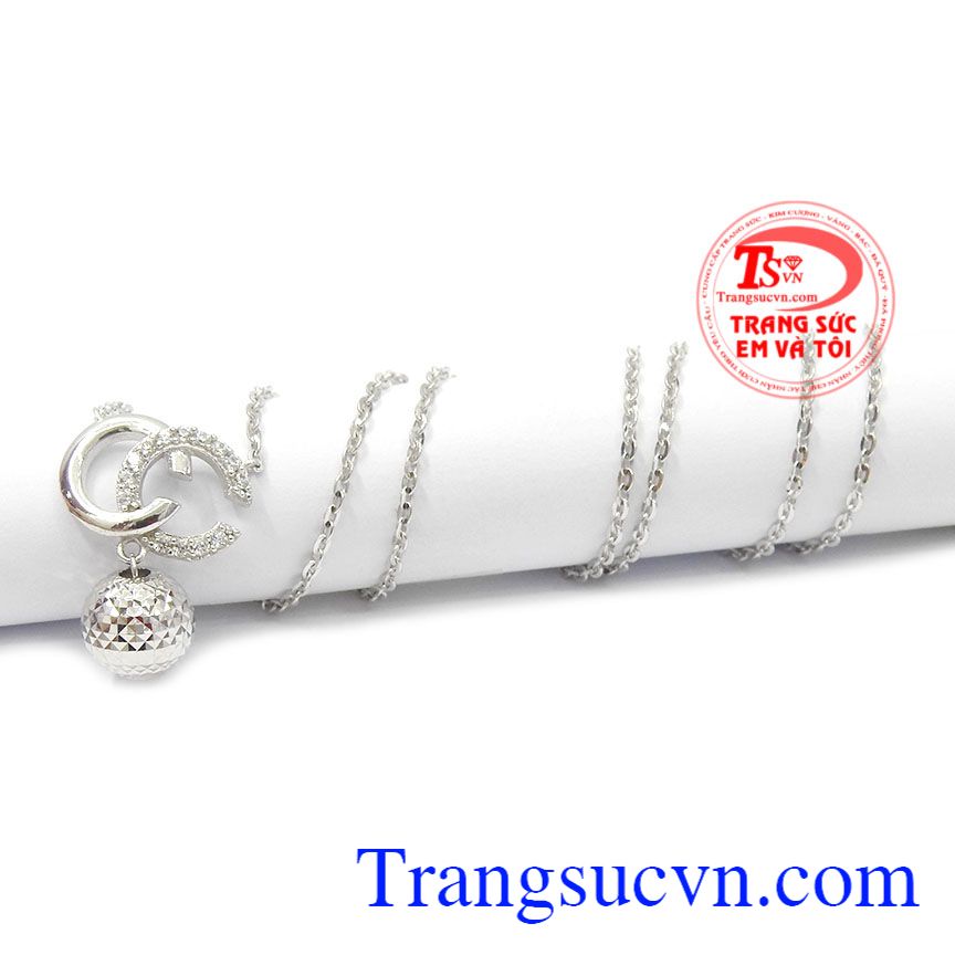Bộ dây vàng trắng tinh tế, dây chuyền vàng trắng, bộ dây vàng tây Bộ dây vàng trắng tinh tế, dây chuyền vàng trắng, bộ dây vàng tây