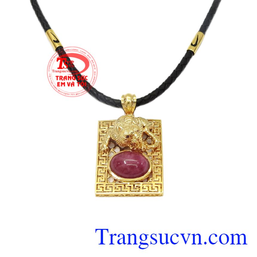 Bộ mặt dây vàng Ruby