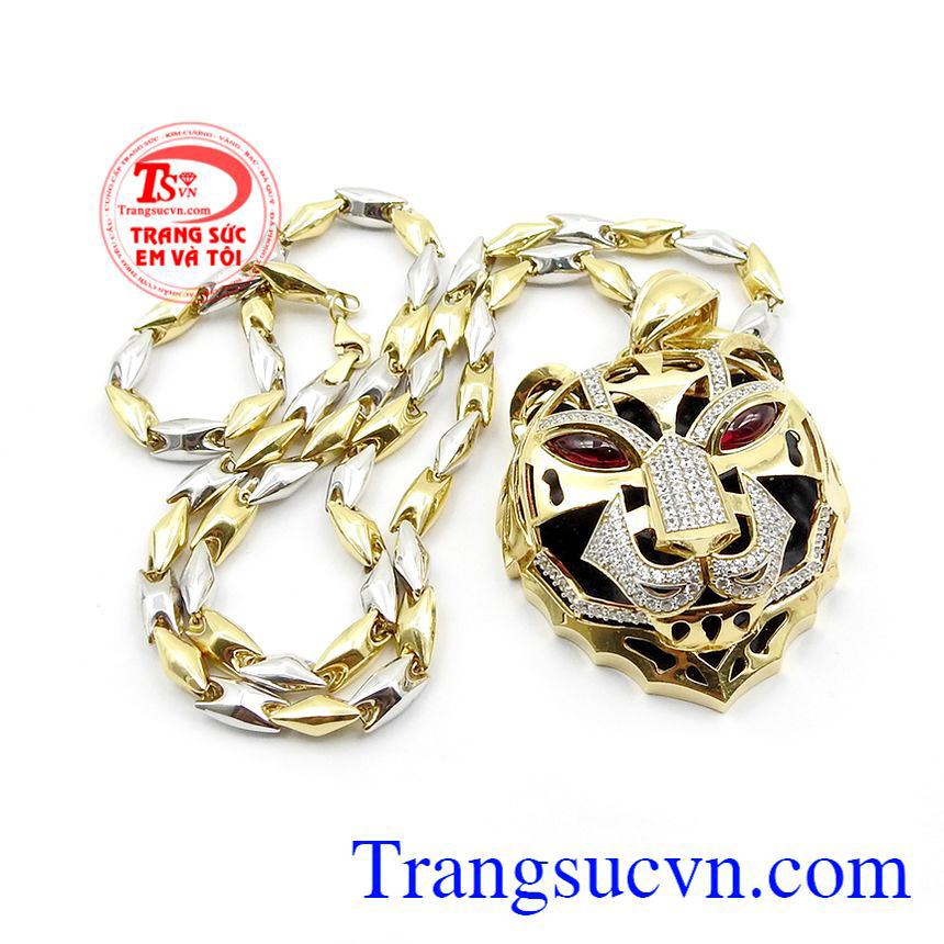Bộ trang sức hổ dũng mãnh, bộ trang sức nam, bộ dây chuyền đẹp