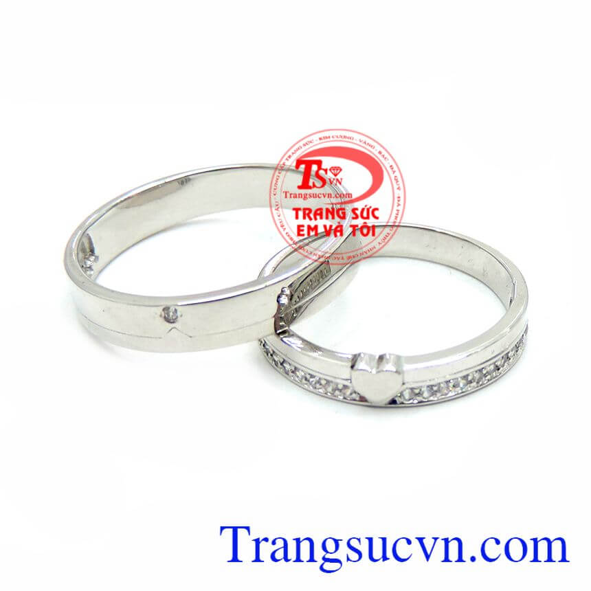 Cặp Nhẫn Cưới Chung Thủy, nhẫn cưới vàng trắng, nhẫn cưới đẹp Cặp Nhẫn Cưới Chung Thủy, nhẫn cưới vàng trắng, nhẫn cưới đẹp