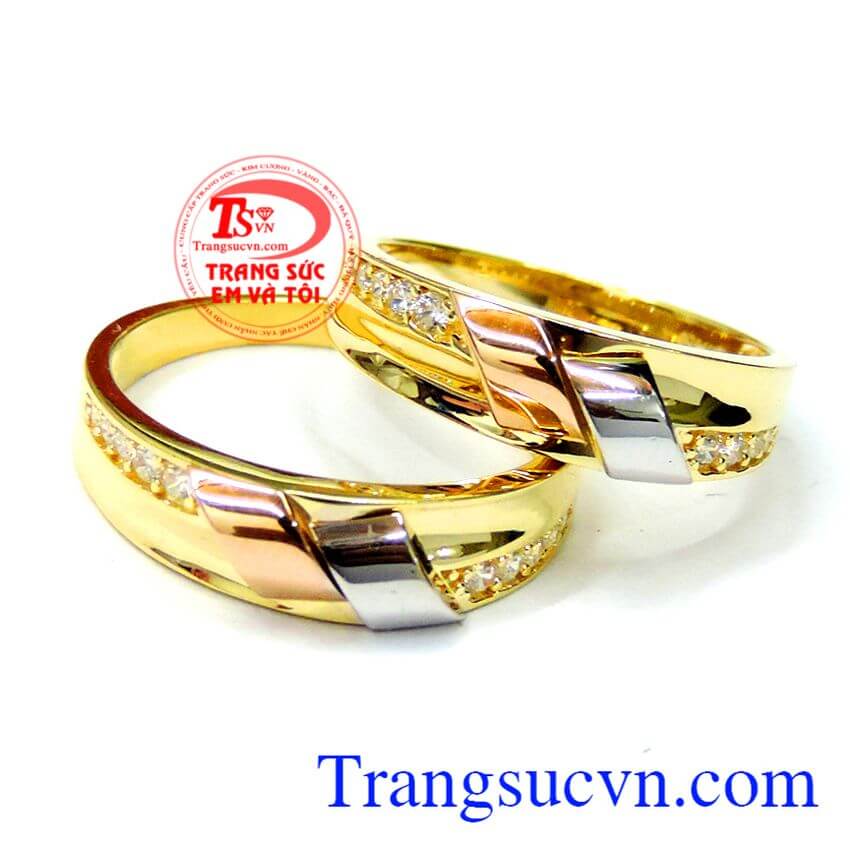 Cặp nhẫn hạnh phúc, nhẫn cưới vàng tây, nhẫn cưới đẹp Cặp nhẫn hạnh phúc, nhẫn cưới vàng tây, nhẫn cưới đẹp