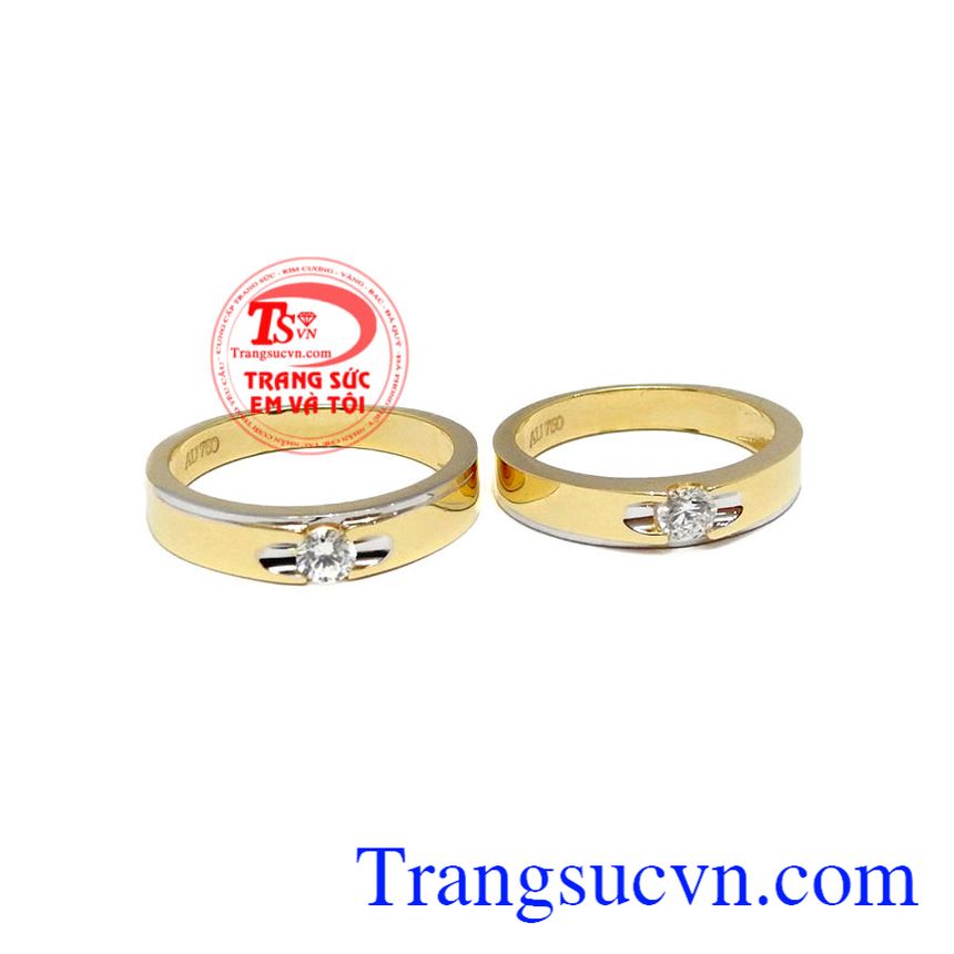 Đôi nhẫn cưới thủy chung, nhẫn nữ vàng trắng đẹp, nhẫn nữ vàng Đôi nhẫn cưới thủy chung, nhẫn nữ vàng trắng đẹp, nhẫn nữ vàng