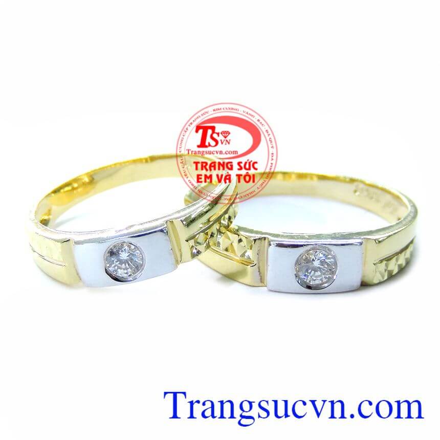 Đôi Nhẫn Gắn Kết Bền Chặt, nhẫn cưới vàng tây, nhẫn cưới đẹp Đôi Nhẫn Gắn Kết Bền Chặt, nhẫn cưới vàng tây, nhẫn cưới đẹp
