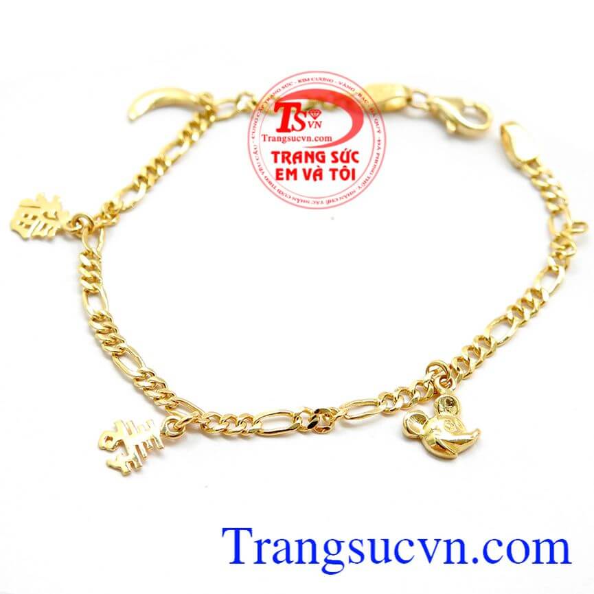 Lắc tay xinh xắn được thiết kế v&ocirc; c&ugrave;ng tinh tế,trẻ trung,với c&aacute;c họa tiết nhẹ nh&agrave;nh,đ&aacute;ng y&ecirc;u,khi đeo l&ecirc;n rất xinh xắn.Sản phẩm chất lượng cao,bảo h&agrave;nh 12 th&aacute;ng,giao h&agrave;ng nhanh tr&ecirc;n to&agrave;n quốc.