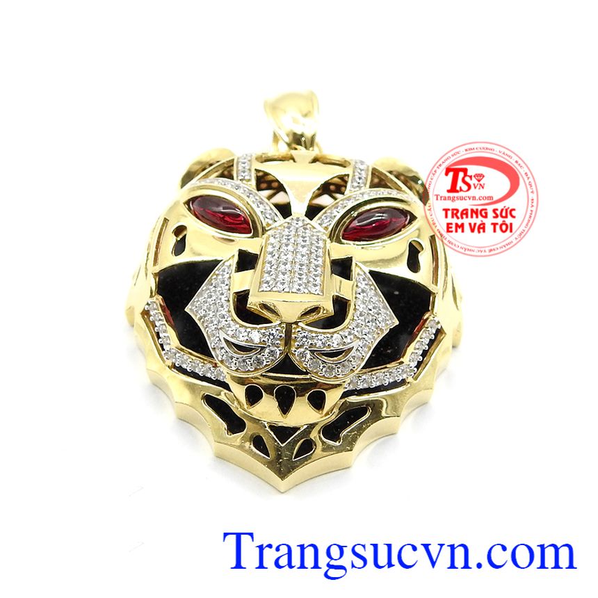 Mặt dây hổ dũng mãnh, mặt dây chuyền vàng, mặt dây vàng tây