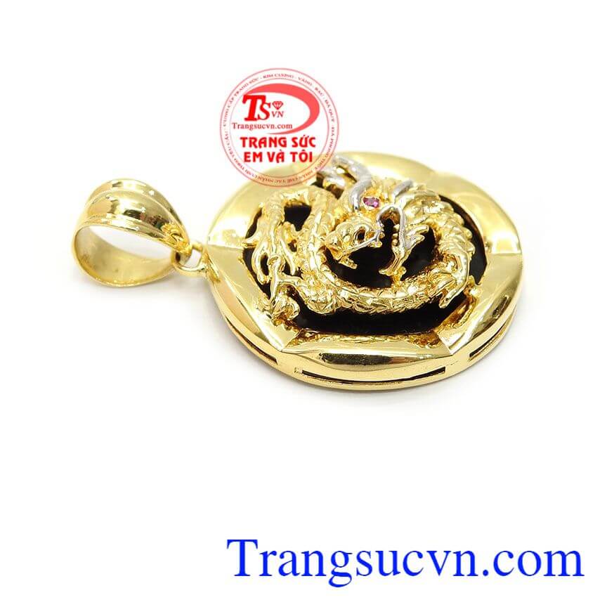 Mặt dây nam rồng vàng sang trọng, mặt dây rồng, mặt dây chuyền nam