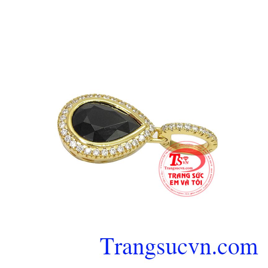 Mặt dây saphir thịnh vượng, mặt dây chuyền vàng, đá quý saphir Mặt dây saphir thịnh vượng, mặt dây chuyền vàng, đá quý saphir