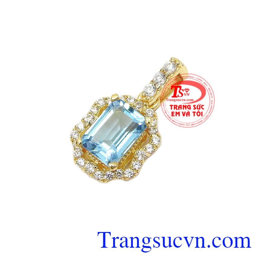 Mặt dây topaz hoàng ngọc, mặt dây vàng tây, mặt dây đá quý Mặt dây topaz hoàng ngọc, mặt dây vàng tây, mặt dây đá quý