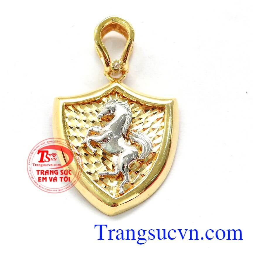 Mặt dây truất ngựa truy phong, mặt dây vàng tây, mặt dây chuyền nam