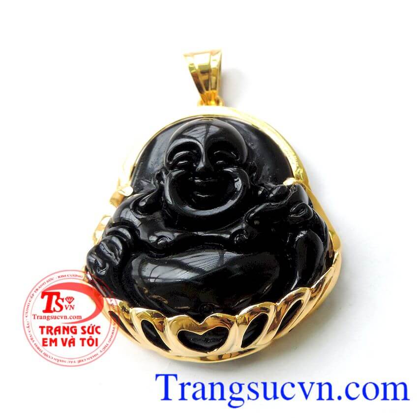 Mặt Di lặc bọc vàng 14k đen, mặt dây nam vàng tây, mặt dây nam sang trọng Mặt Di lặc bọc vàng 14k đen, mặt dây nam vàng tây, mặt dây nam sang trọng