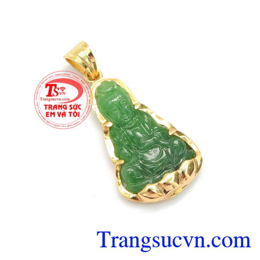 Mặt Phật Bà Quan Âm Bình An, mặt dây vàng tây, mặt dây nam đẹp Mặt Phật Bà Quan Âm Bình An, mặt dây vàng tây, mặt dây nam đẹp