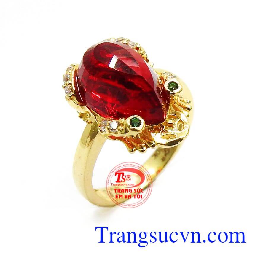 Nhẫn cóc ngậm tiền vàng mắt xanh, nhẫn nữ vàng tây, nhẫn nữ đẹp Nhẫn cóc ngậm tiền vàng mắt xanh, nhẫn nữ vàng tây, nhẫn nữ đẹp