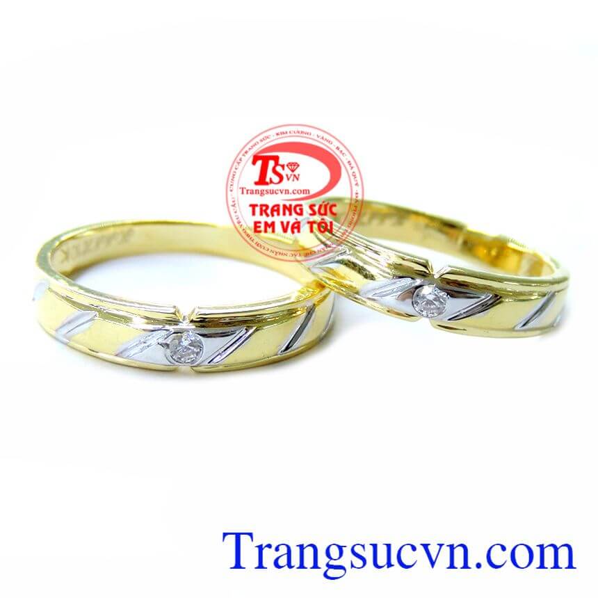 Nhẫn Cưới 10K Hạnh Phúc, nhẫn cưới đẹp, nhẫn cưới vàng tây Nhẫn Cưới 10K Hạnh Phúc, nhẫn cưới đẹp, nhẫn cưới vàng tây