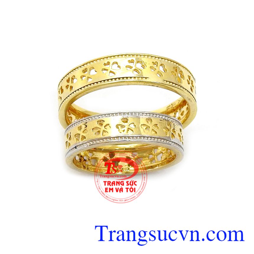 Nhẫn cưới hoa tinh tế, nhẫn cưới vàng tây, nhẫn cưới sang trọng Nhẫn cưới hoa tinh tế, nhẫn cưới vàng tây, nhẫn cưới sang trọng