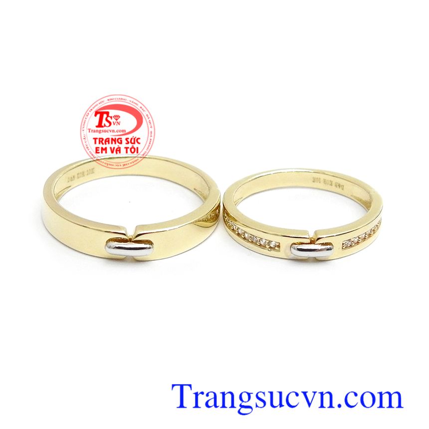 Nhẫn cưới Korea tình yêu son sắc, nhẫn nữ đẹp, nhẫn nữ vàng