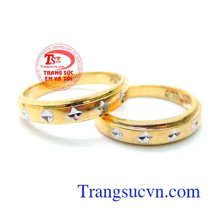 Nhẫn cưới lứa đôi hạnh phúc, nhẫn cưới vàng tây, nhẫn cưới sang trọng Nhẫn cưới lứa đôi hạnh phúc, nhẫn cưới vàng tây, nhẫn cưới sang trọng