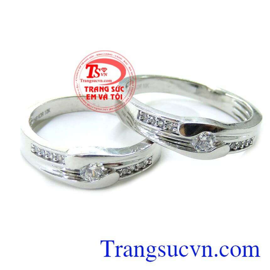 Nhẫn Cưới Thương Hiệu TSVN, nhẫn cưới vàng trắng, nhẫn cưới đẹp Nhẫn Cưới Thương Hiệu TSVN, nhẫn cưới vàng trắng, nhẫn cưới đẹp