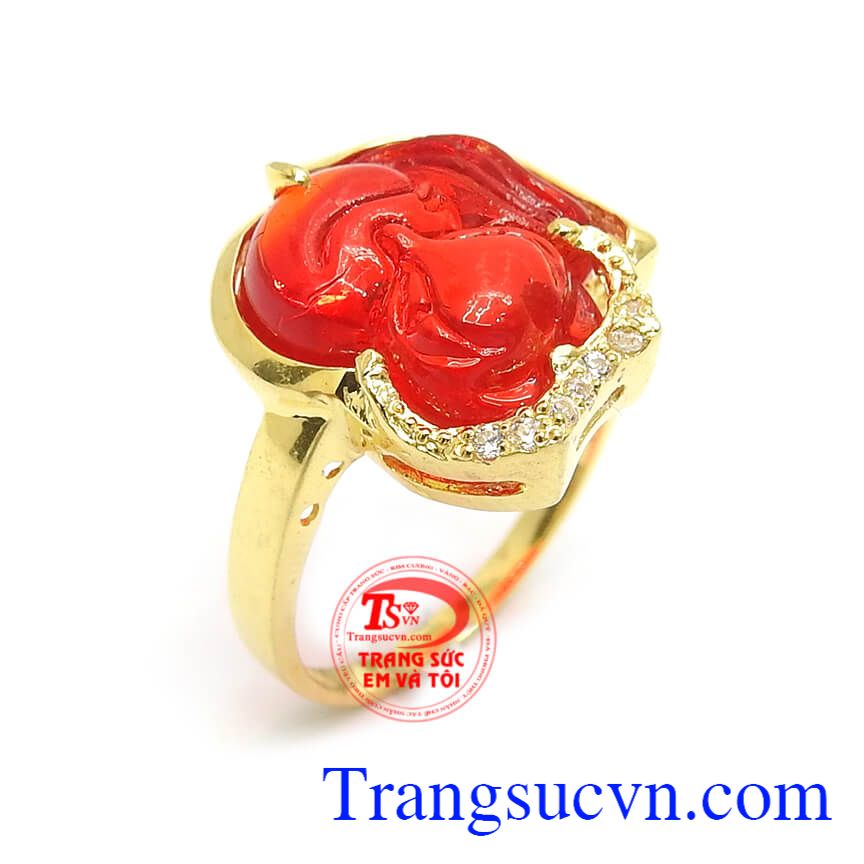 Nhẫn Hồ Ly May Mắn, nhẫn nữ vàng tây, nhẫn nữ sang trọng