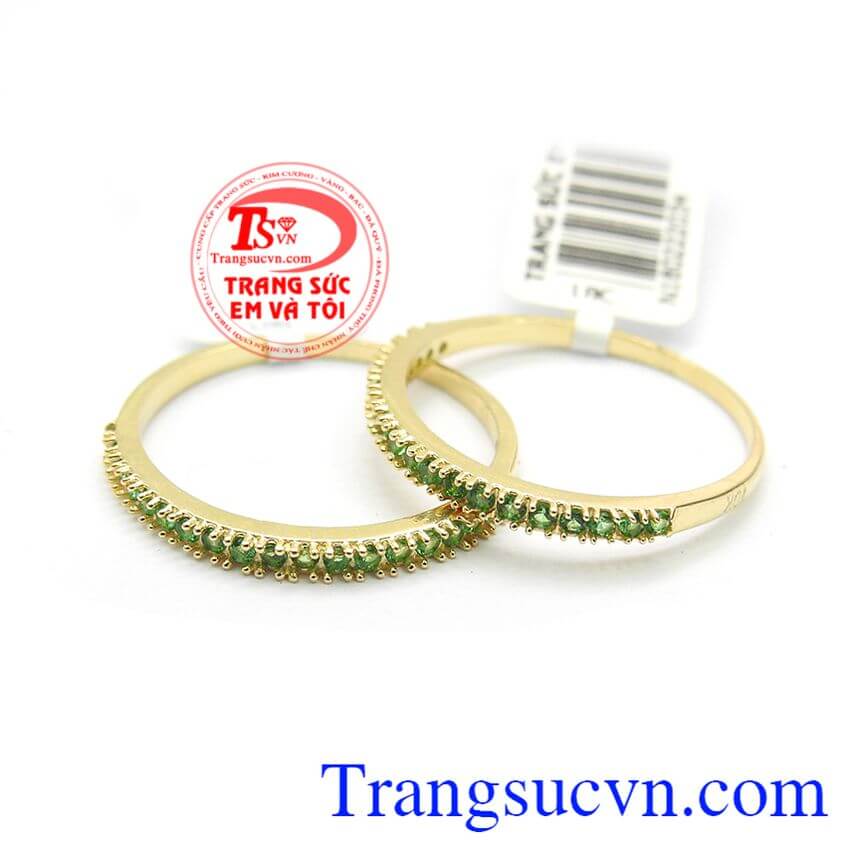 Nhẫn kép phong cách mới, nhẫn nữ vàng tây, nhẫn nữ đẹp